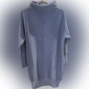 NWT Umgee Light Blue Long Sleeve Sweater Dress oversized small